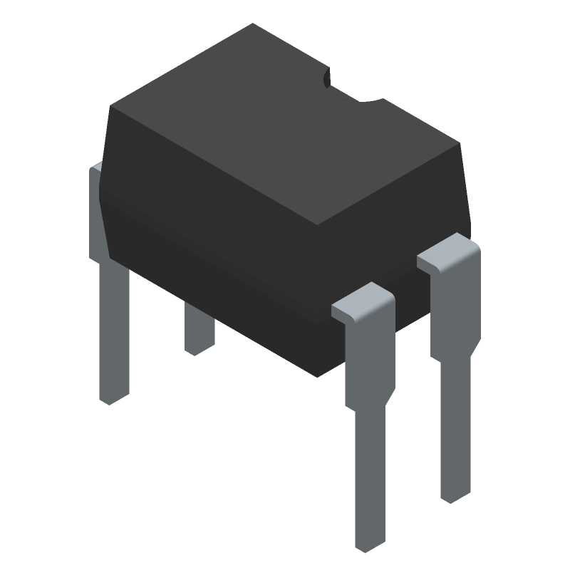 Transistor Output Optocoupler, 1-Element, 5000V Isolation, DIP-4