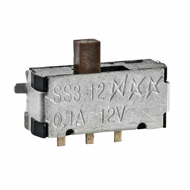 SPDT Slide Switch, 2 Pos, On-On, 28V, 100mA, SMD RA