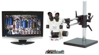 LED Stereo Microscope 5X-65X, Base Mount