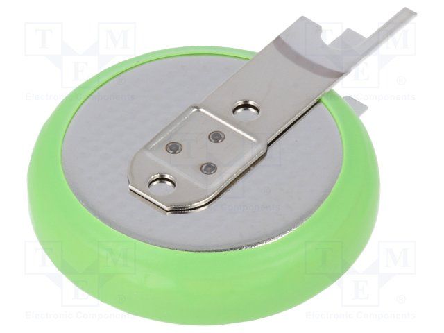 3V 120mAh Lithium Coin Battery, 16mm Dia, 3.2mm H, PC Pin