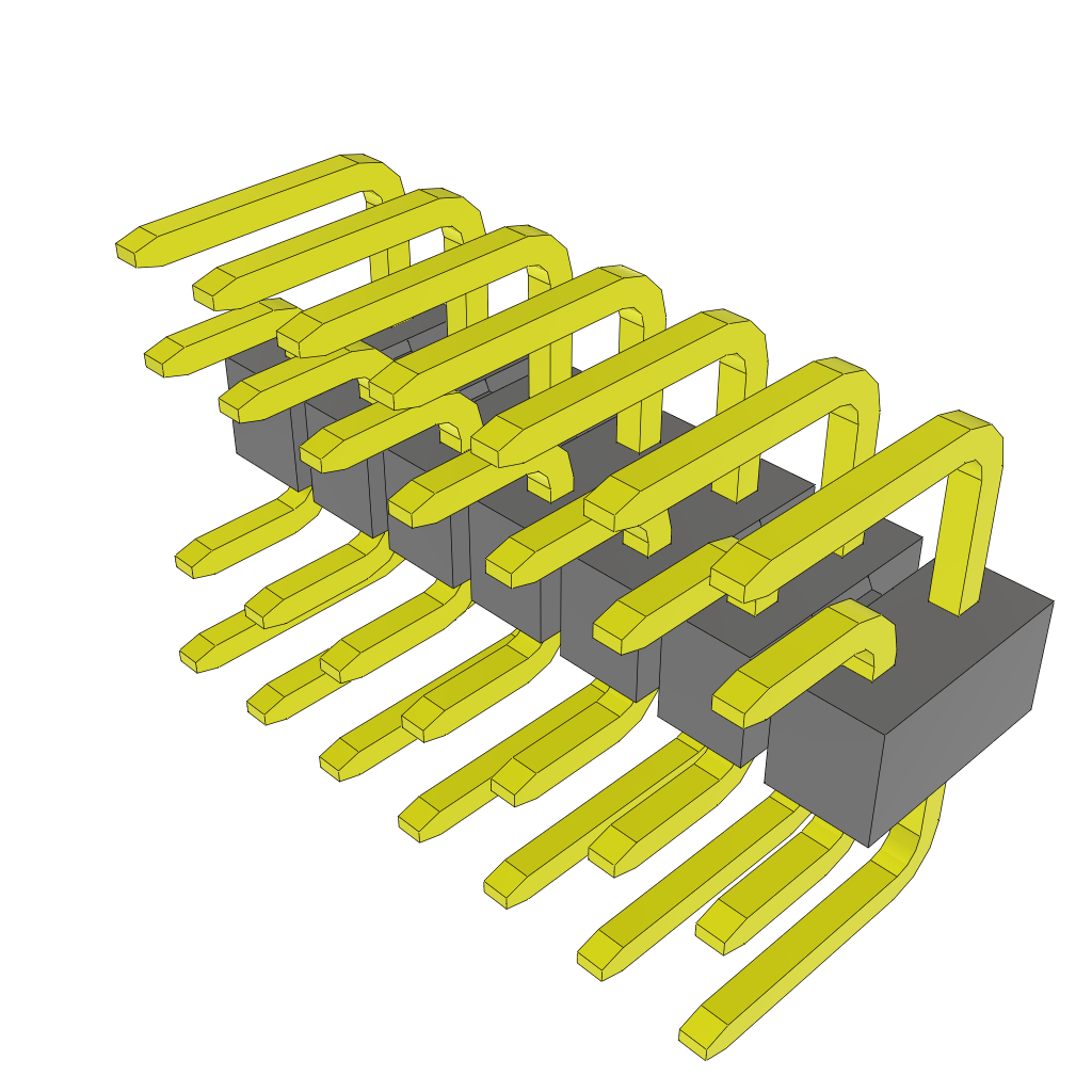 Conn Jumper HDR 14 POS 2.54mm Solder ST Thru-Hole Tube
