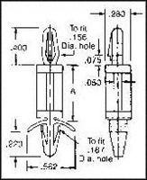 MULTICOMP   PCS-6   PCB MOUNTING, ROUND NYLON 7.1MMX9.5MM