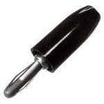 15A Male Solderless Connector, 3.5kV, Nylon/Brass, Black