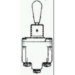 Switch Toggle ON ON SPDT Tab Lever Screw 20A 277VAC 250VDC 745.7VA Panel Mount with Threads