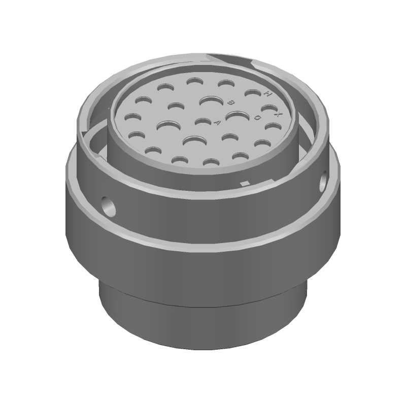 Conn Circular SKT 21 POS Crimp ST Cable Mount 21 Terminal 1 Port Automotive Package