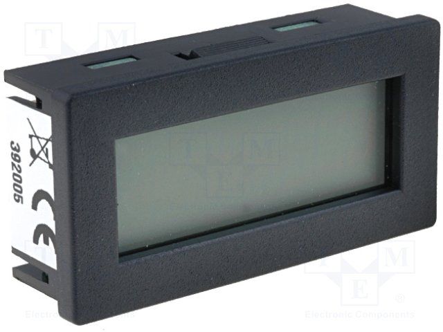 Totalising Counter 8-digit LCD, 2, 7-3, 3Vdc, Panel 45x22, 2mm