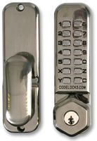 LOCK, MECHANICAL KEY OVERRIDE, S/S