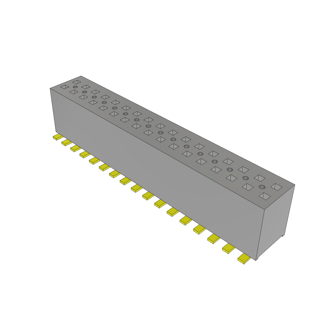 Conn Socket Strip SKT 34 POS 1.27mm Solder ST SMD T/R