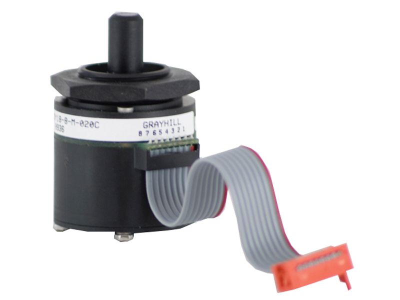 JOYSTICK ENCODER, DETENT 18&DEG; OR 20 POSITIONS, 4 CONTACTS