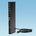 Vertical Networked Power Outlet Unit 30 Amp 240V Twelve Iec C-13 Receptacles Two 1