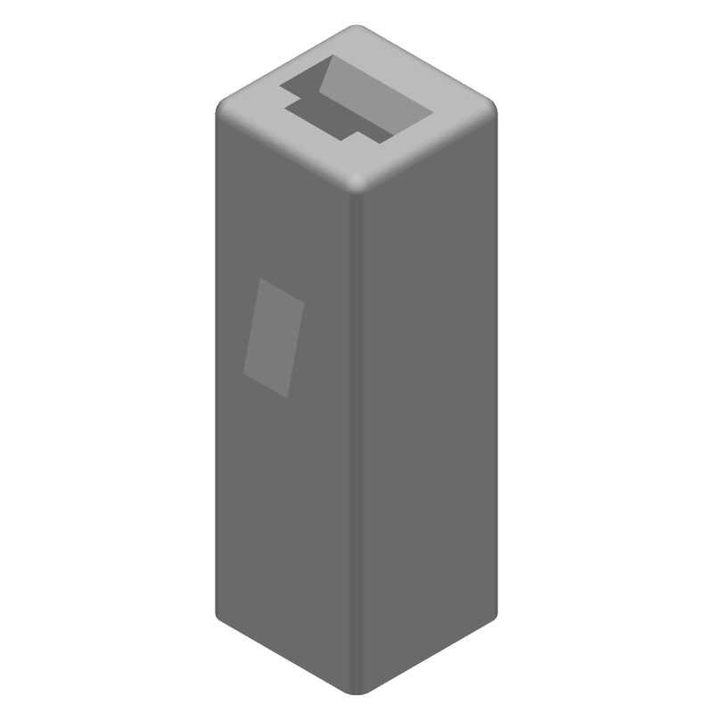 Conn Housing RCP 1 POS Crimp ST Cable Mount Natural Box