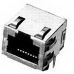 8 Pos, 1.5A, 150V, Shielded, Right Angle, Solder Telecom Connector