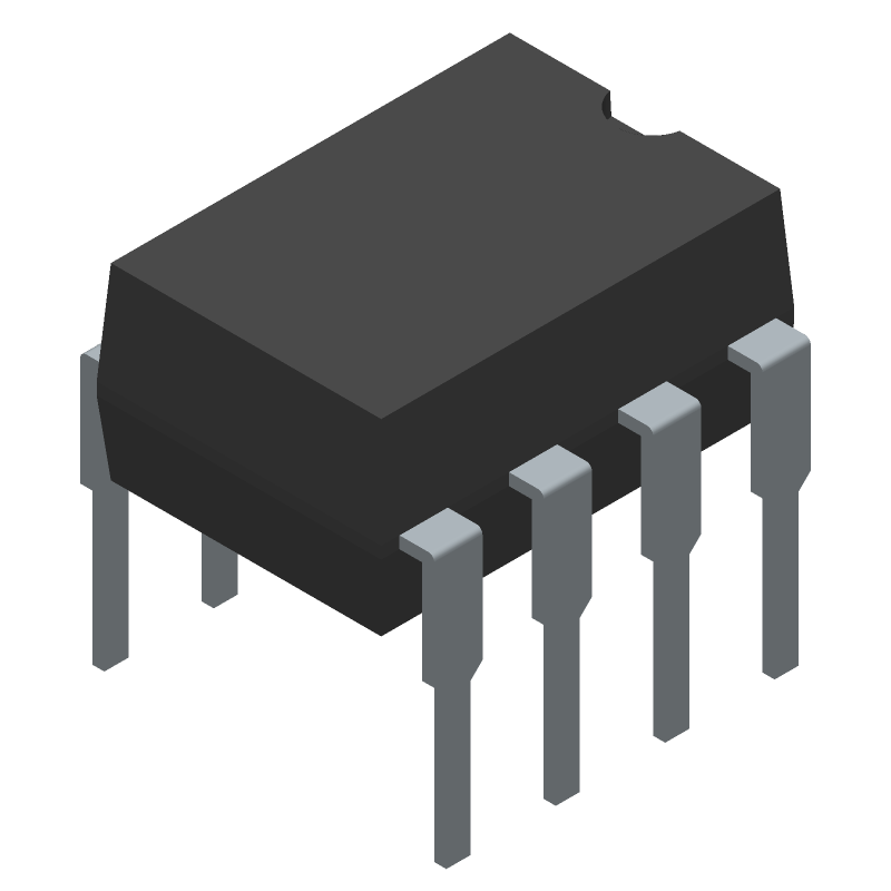 Instrumentation Amp, 1MHz BW, 1.3mA, 18V, DIP