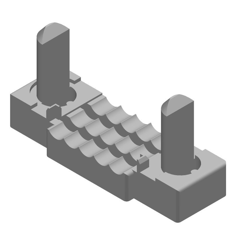 10-Position 2-Row Polyester Connector, Black, 0.05inch Pitch, UL94 V-0