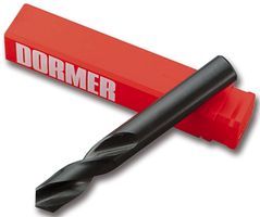 DORMER   A12012.5   Twist Drill Bit, HSS Stub, 12.5mm, 51mm Effective, 102mm Overall