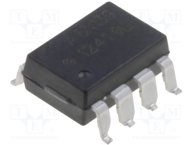1-Ch Optocoupler, 3.75kV Isolation, 5000% CTR, 100Kbps, SMD