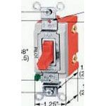 Panel Mount Toggle Switch, DPST, 277V AC, -40°C to 75°C