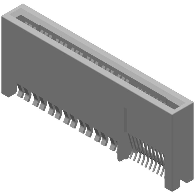 Conn High Power Card Edge RCP 14Power/20Signal POS 5.08mm/1.27mm RA SMD