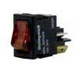 Rocker Switch SPST ON-OFF 12A 125VAC Quick Connect Red