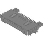 CONN PCMCIA HDR 15 POS 0.8MM SOLDER RA TRAY 0.5/CONTACTA