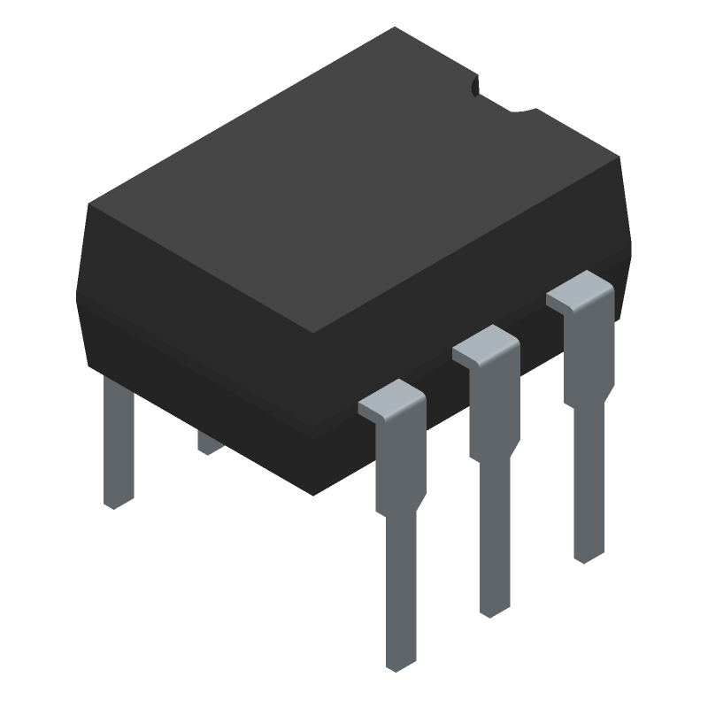 Triac Optocoupler, 650V, 300mA, 1-CH, Zero-Crossing, DIP