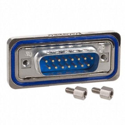 15 Pos D-Sub Plug, Straight, Solder, Gold, 5A, IP67