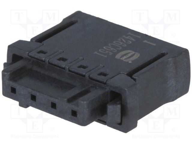 4 Pos FFC/FPC Connector, 2.54mm Pitch, Vertical, 6A, 160V