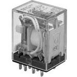 Relays 48VAC 5A 4PDT (28x21.5x35.5)mm Plug-In General Purpose Relay