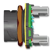 USB-C Receptacle, Panel Mount, 8 Pos, 1.5A, IP67, Gold Plated