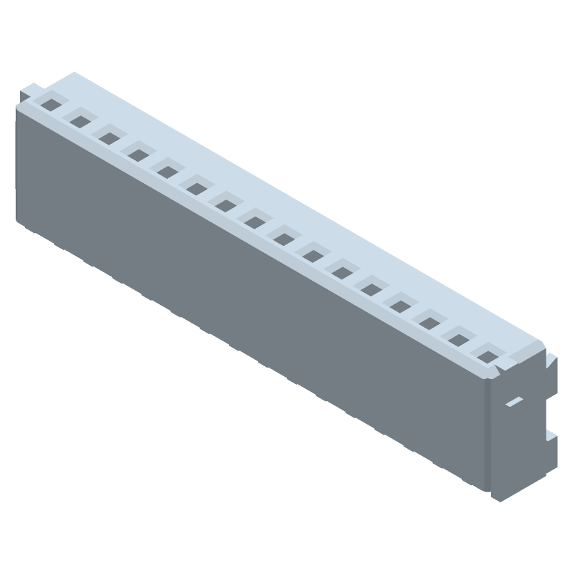 16 Pos Wire Housing, 1.5mm Pitch, Crimp, Female Socket, 3A, 50V