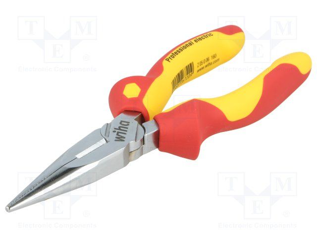 WIHA         26720             NEEDLE NOSE PLIERS, VDE, 160MM