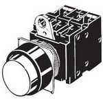 Illuminated Pushbutton Switch, Yellow, 10A 440VAC, SPST/DPST, Screw