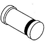 Zener Diode, 12V V(Z), 5%, 0.5W, Silicon, Unidirectional, DO-213AA, HERMETIC SEALED, GLASS, LL34, MELF-2