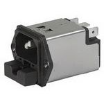 Mains Power Connector, 2A, 250VAC, Male, Fuse, 3 Pos