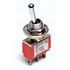 DPDT Toggle Switch, 5A 250VAC, PC Pins, Short Baton Lever