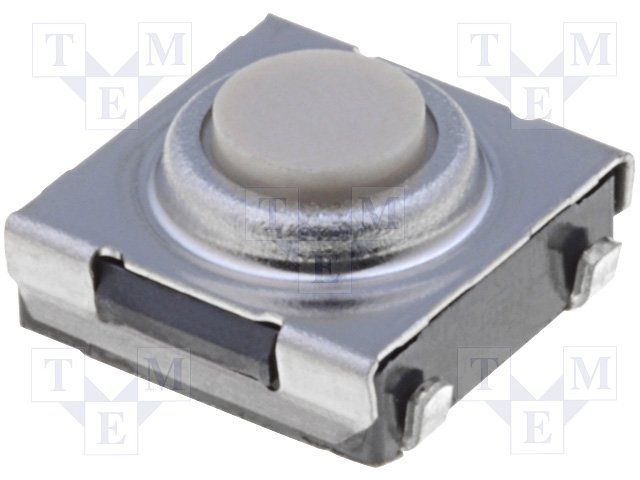 Tactile Switch SPST 50mA 24VDC SMD J-Bend 1.57N