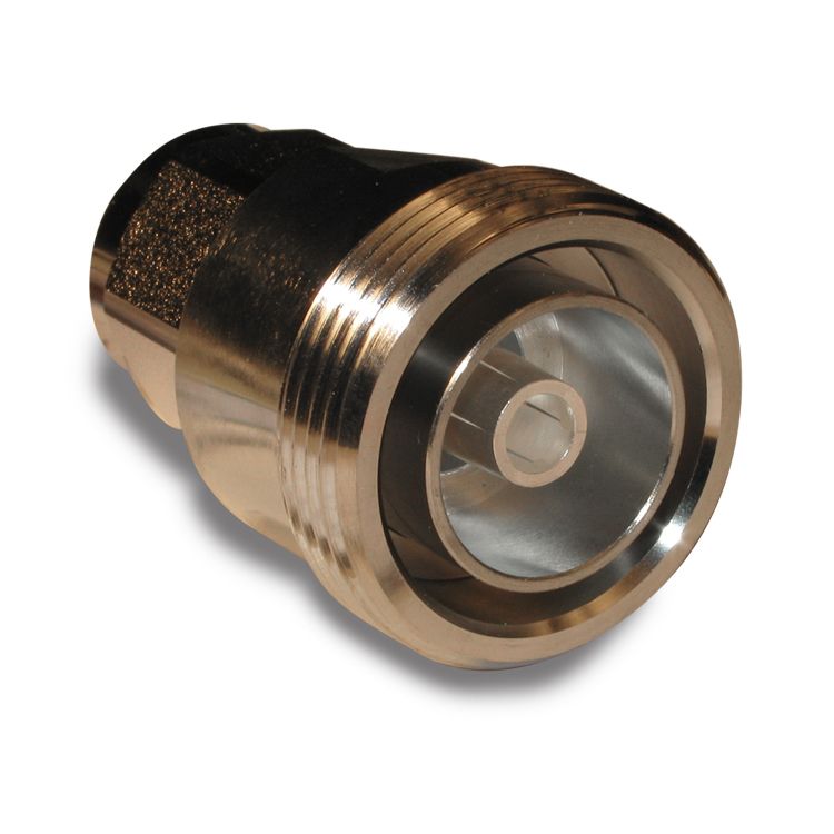 RF Adapter, 50R, 6GHz, Straight, Female to Male, Brass/PTFE