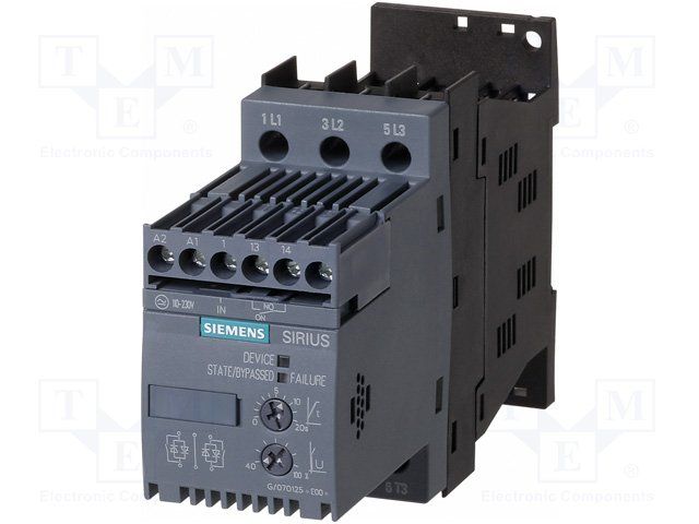SIEMENS         3RW3017-1BB14             SIRIUS SOFTSTARTER, S00, 12.5A, 5.5KW