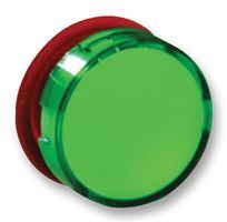 LENS, ROUND, RED, PUSHBUTTON SWITCH; For Use With:Illuminated Push Button Switches; Mounting Hole Dia:16mm; Switch Lens Colour:Red