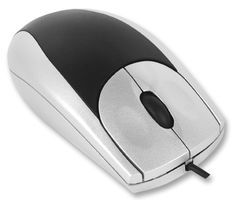 MOUSE, OPTICAL SILVER/BLACK USB - More Details