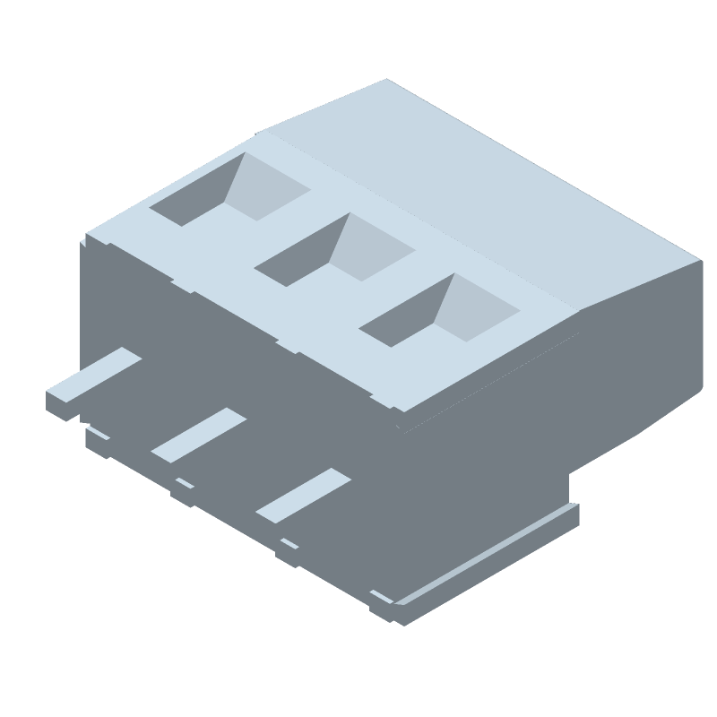 3 Pos 5.08mm Pitch PCB Terminal Block, 17.5A, 300V, Green