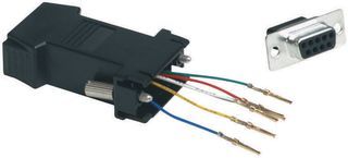 ADAPTER, DB-25 RECEPTACLE-RJ45 JACK