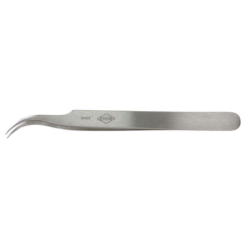 EREM         7SA.             Tweezer, Precision, 4.75 ", Stainless Steel Body, Stainless Steel Tip