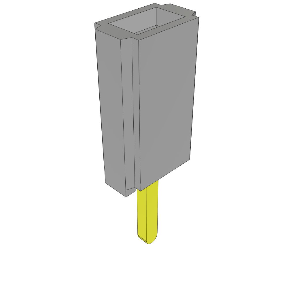 Conn Socket Strip SKT 1 POS Solder ST Thru-Hole Tube