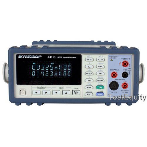 RMS Dual Display Bench Multimeter, 100V, 20A, 0.02% Acc