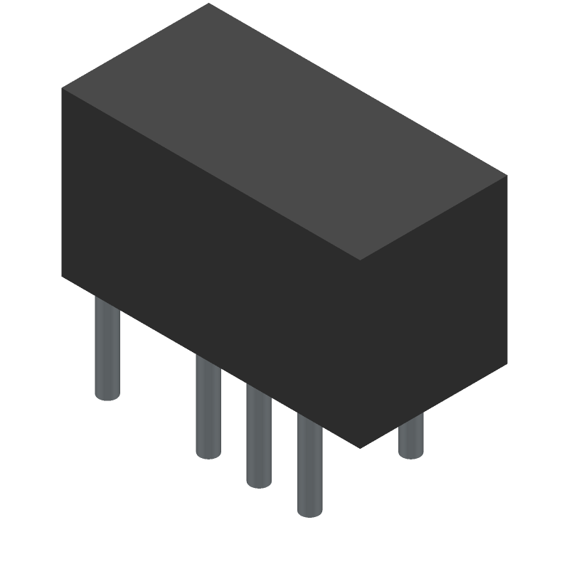 DPDT Latching Relay, 3VDC Coil, 1A @ 110VDC, Through Hole
