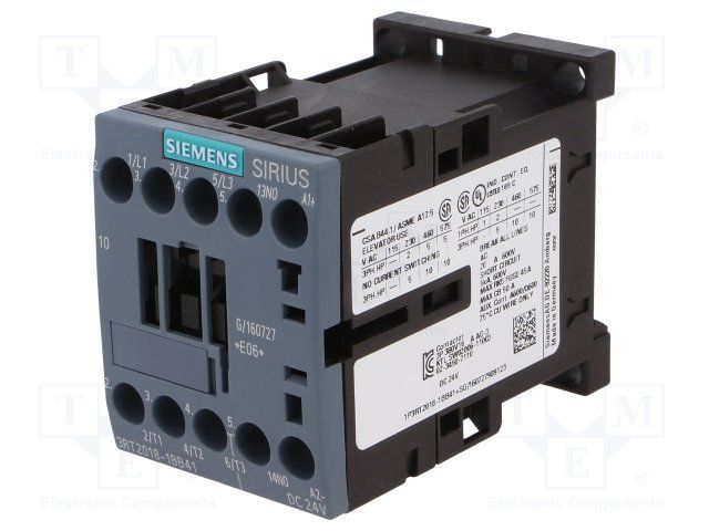 CONTACTOR S00 16A 24VDC 1NO SCREW