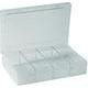 -Compartment Organiser Box, Component Storage Box, Transparent, Alutec 606020
