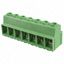 7 Pos Terminal Block, 130A, 600V, 15mm Pitch, Thru-Hole, Green