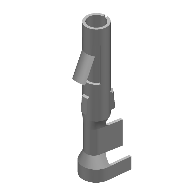 Power Socket Contact, Crimp, 15A, 250V, 14-20AWG, Gold Brass